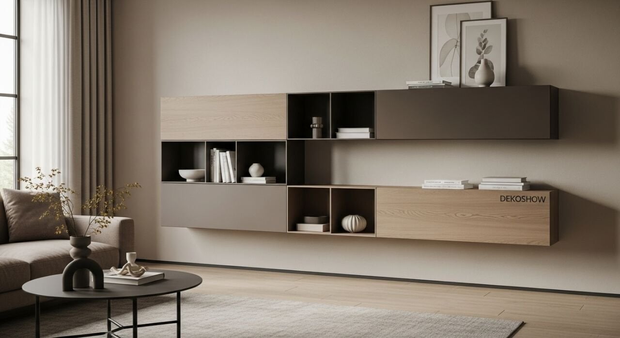 Duvar Rafı ile Salon Düzeni: Dağınıklık Gizleyen 7 Yerleşim