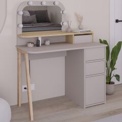 Avien Dressing Masa Aydınlatma Mocha - Sapphire Meşe