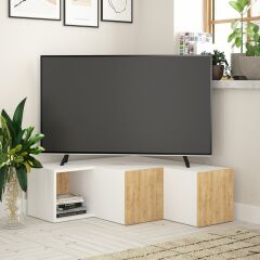 Compact TV Sehpası - Beyaz - Meşe M.tv.16544.2