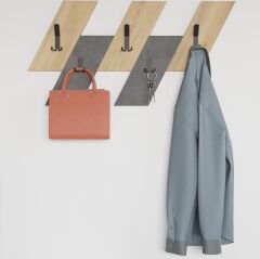 Livy Hanger Sapphire Meşe - Retro Gri