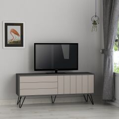 Picadilly TV Sehpası - Antrasit - Aydınlatma Mocha - M.tv.18653.6