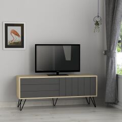 Picadilly TV Sehpası - Meşe - Antrasit - M.tv.18653.3