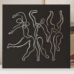 Dancing Ladies Dekoratif Object Siyah
