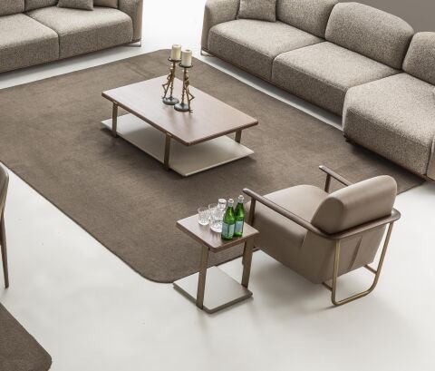 Lima İkili Orta + Yan Sehpa Seti