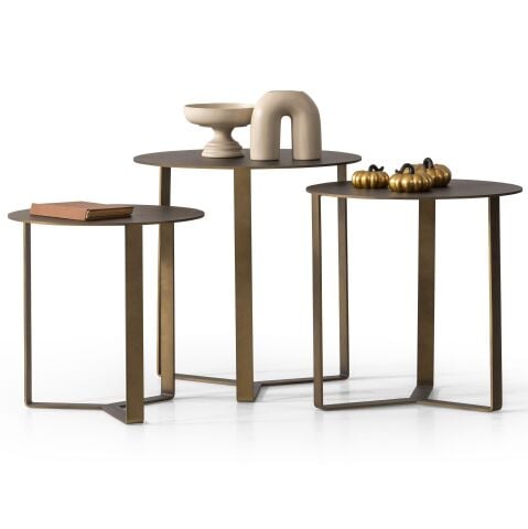 Carina Üçlü Zigon Sehpa Seti