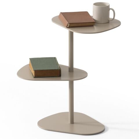 Rosita Metal İki Raflı Yan Sehpa