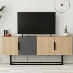 Tontini TV Sehpası Meşe - Antrasit