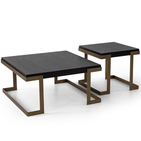 Bogota Vol2 İkili Orta & Yan Sehpa Seti