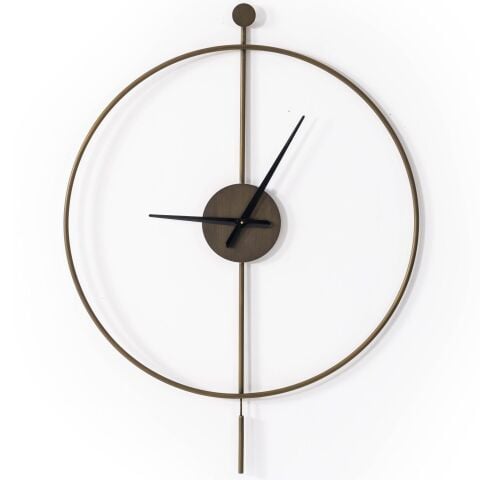 Ordea Metal Akrep Yelkovan Duvar Saati 90x90cm