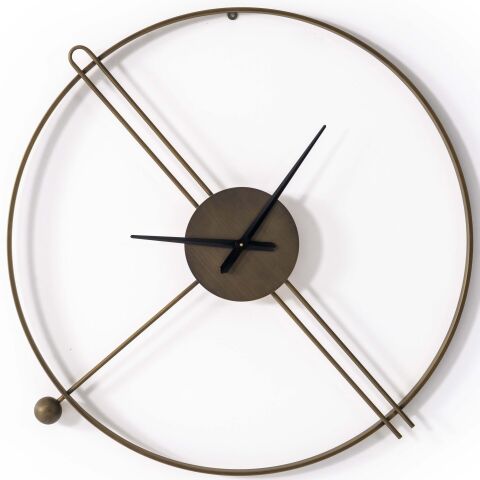 Vitalis Metal Akrep Yelkovan Duvar Saati 90x90cm