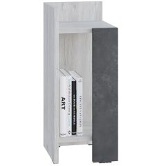 Elos Nightstand Left Module Ancient Beyaz - Retro Gri