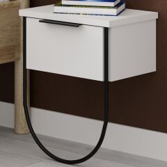 Norfolk Nightstand Beyaz