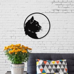 Metal Duvar Dekoru No:24 Cat Profile M.dk.t.13332.15