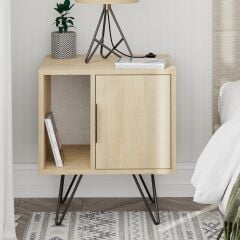 Glynn Nightstand Meşe - Meşe