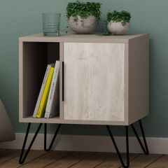 Glynn Nightstand Aydınlatma Mocha - Ancient Beyaz