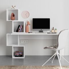 Balance Working Masa Beyaz - Beyaz