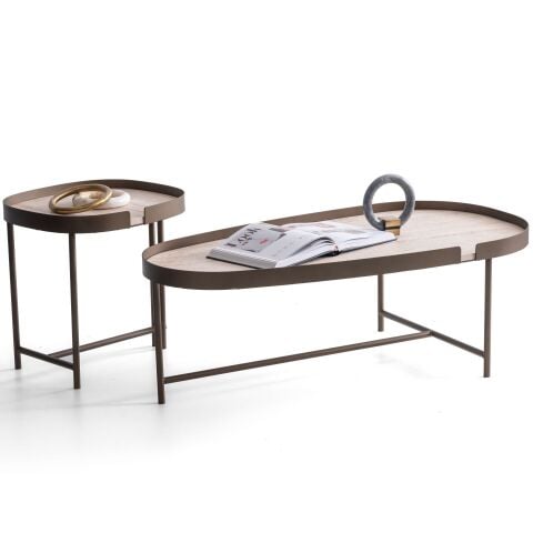 Tori İkili Orta & Yan Sehpa Seti