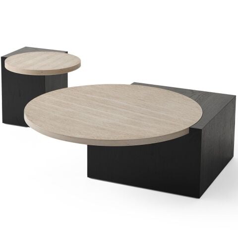 SHW738 Vol2 İkili Orta + Yan Sehpa Seti