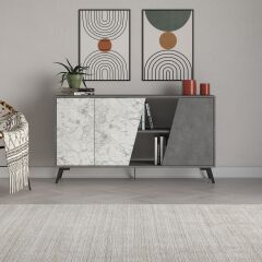 Fiona Konsol 150 - Retro Gri - Carrara M.k.23657.5