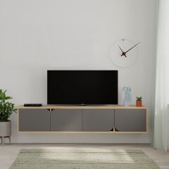 Spark TV Sehpası - Meşe - Antrasit M.tv.23535.6