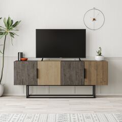 Tontini TV Sehpası - Koyu Coffee - Meşe - Koyu Coffee - Hitit M.tv.23534.4