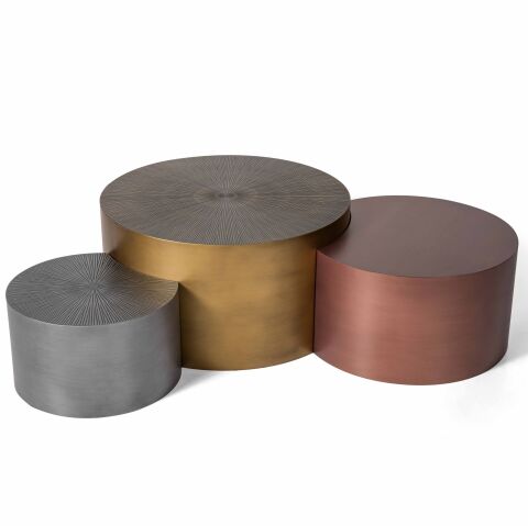 Trio Vol2 Üçlü Orta & Yan x 2 Sehpa Seti